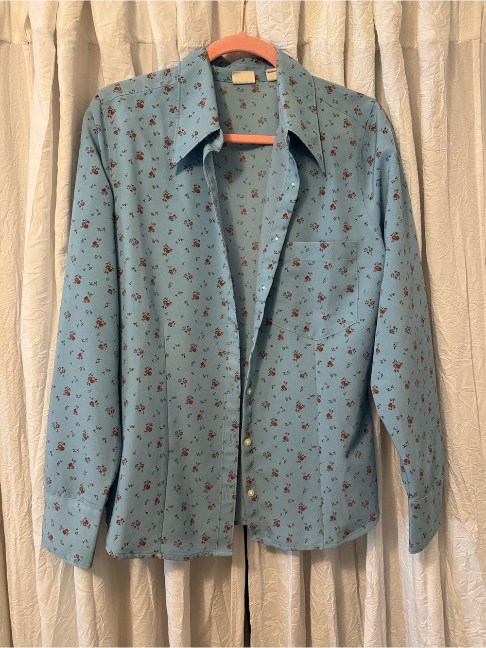 Levi's Light Blue Floral Button-Front Shirt